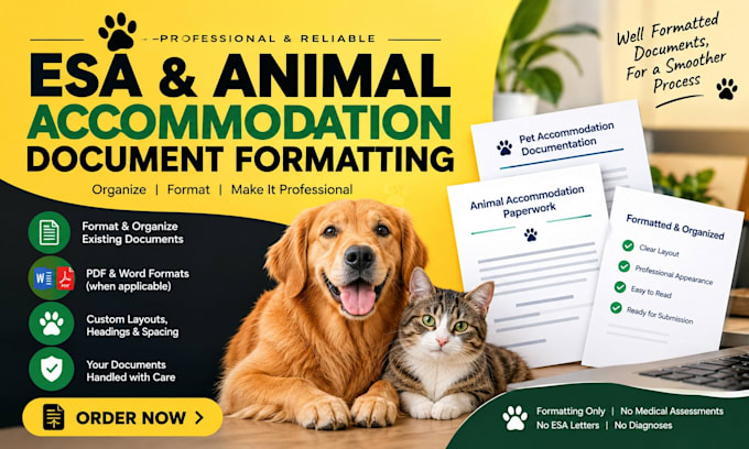 write esa letter  template organize animal support documentation