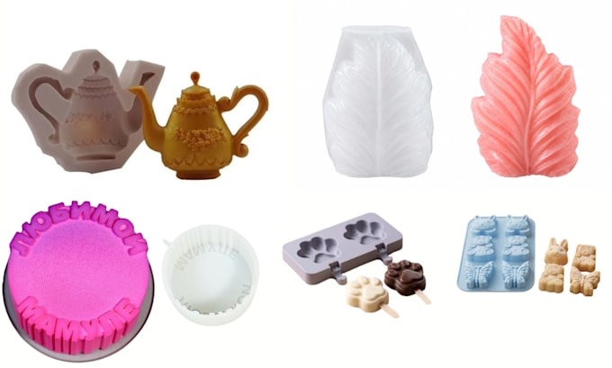 design 3d cad custom mold design chocolate mold for silicon casting