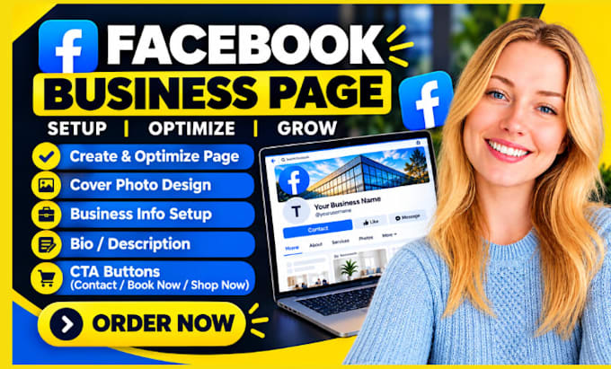 create and setup facebook business page