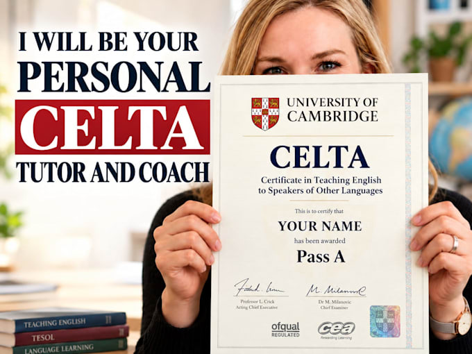 be your personal celta tutor and coach