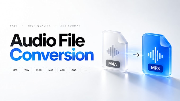convert audio files to mp3, wav, flac, m4a, aac and more