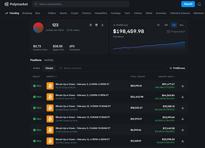 be blockchain developer, kalshi polymarket bot, pump fun bot, copy trading bot