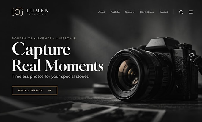 design squarespace photographer website photography website session booking