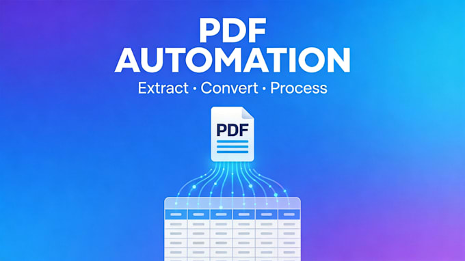 do pdf automation data extraction and conversion