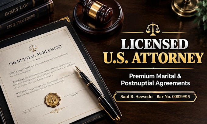 draft a legally binding postnuptial agreement and marital contract