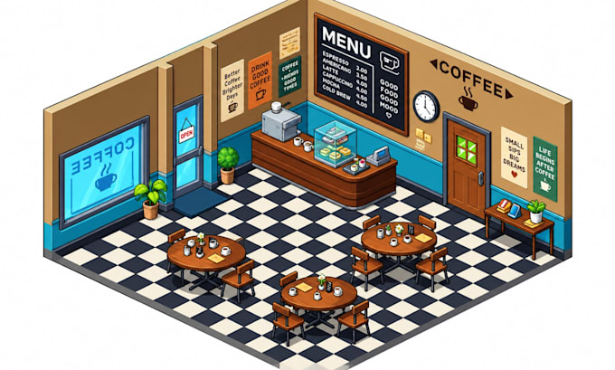 pixel isometric game art isometric props pixel game background