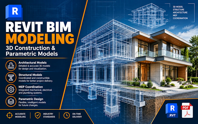 create professional revit bim construction models