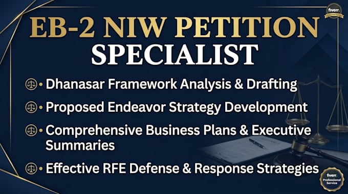 develop an eb2 niw petition strategy and professional plan