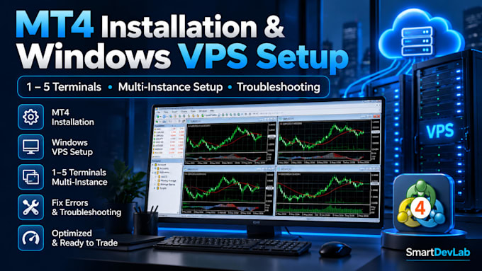 install and configure mt4 terminals on your windows vps