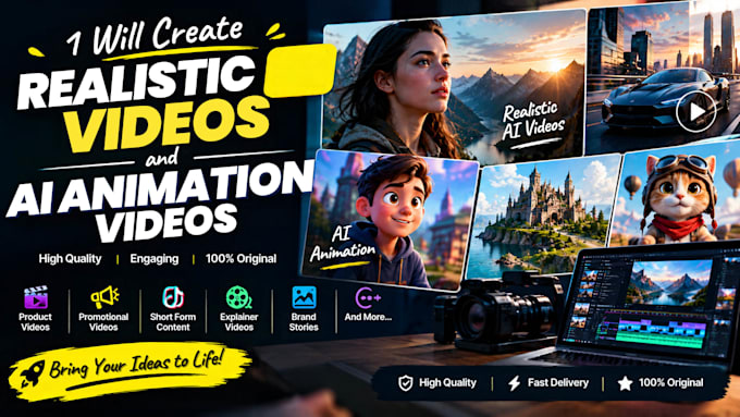 create realistic ai video and ai animation videos