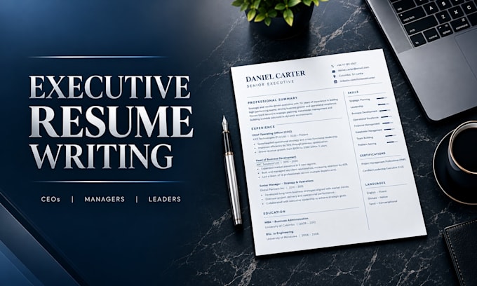 write an executive resume and cv for managers and ceos