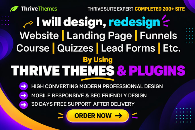 use thrive themes thrive suite architect to build website landing page funnels