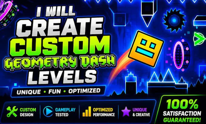create a geometry dash level, geometry dash layout and gd decoration