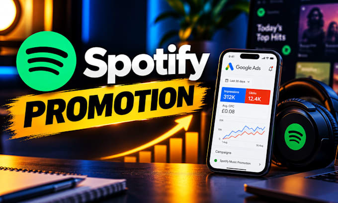 do organic spotify music promotion by ads