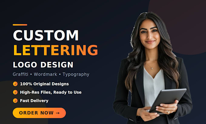 create custom font lettering graffiti and typography logo design