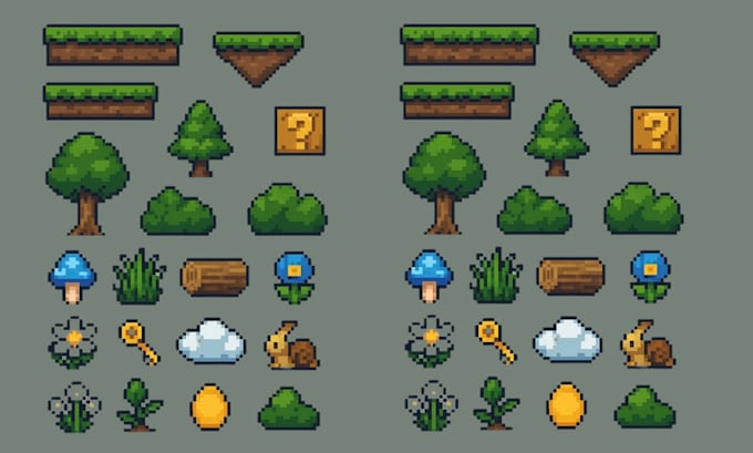 pixel game assets pixel game art pixel tilesets
