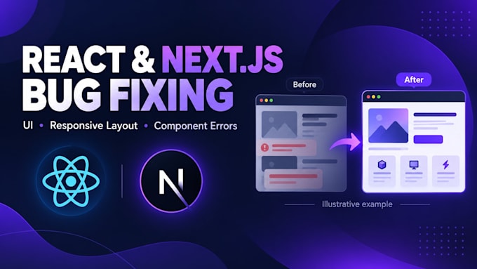 fix bugs and errors in your react or next js application