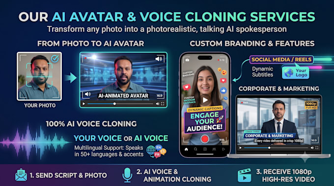 clone your voice and create a custom ai talking avatar