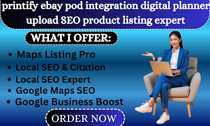 printify ebay pod integration digital planner upload SEO product listing expert