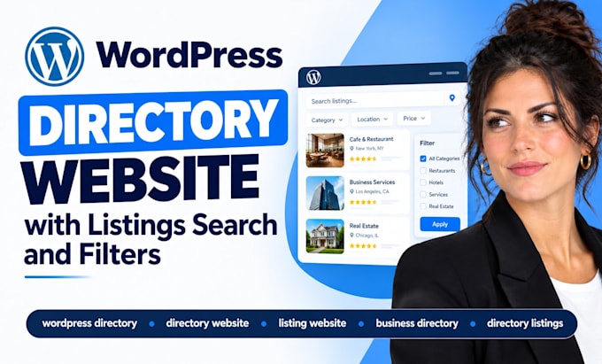 build wordpress directory website with listings search and filters