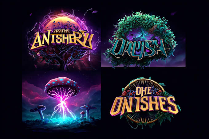 design unique medieval, fantasy, rpg, mmorpg game logo