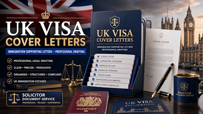 write UK immigration supporting letters and visa cover letters