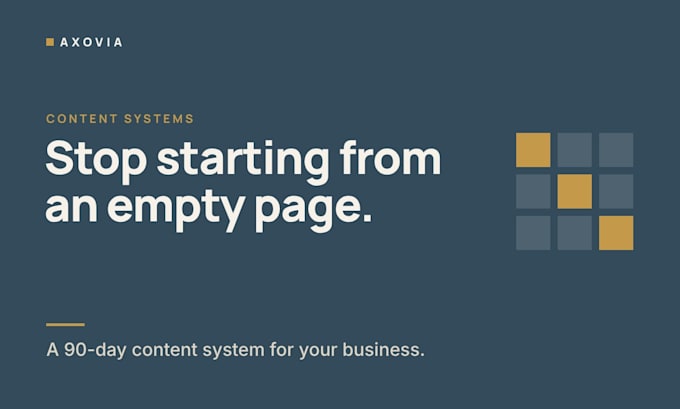 build a 90 day content system for your business