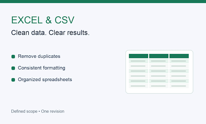 clean merge and organize your excel or CSV data