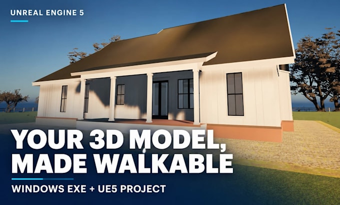 turn your 3d building model into a walkable unreal engine 5 scene
