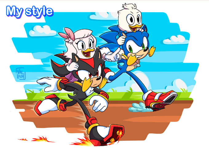 draw your sonic oc or your favorite character