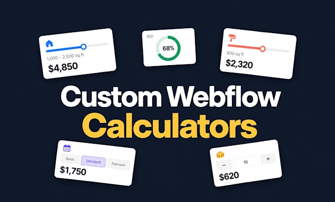 build a custom webflow calculator for your website