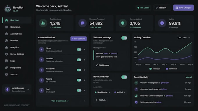 build a custom discord bot in javascript
