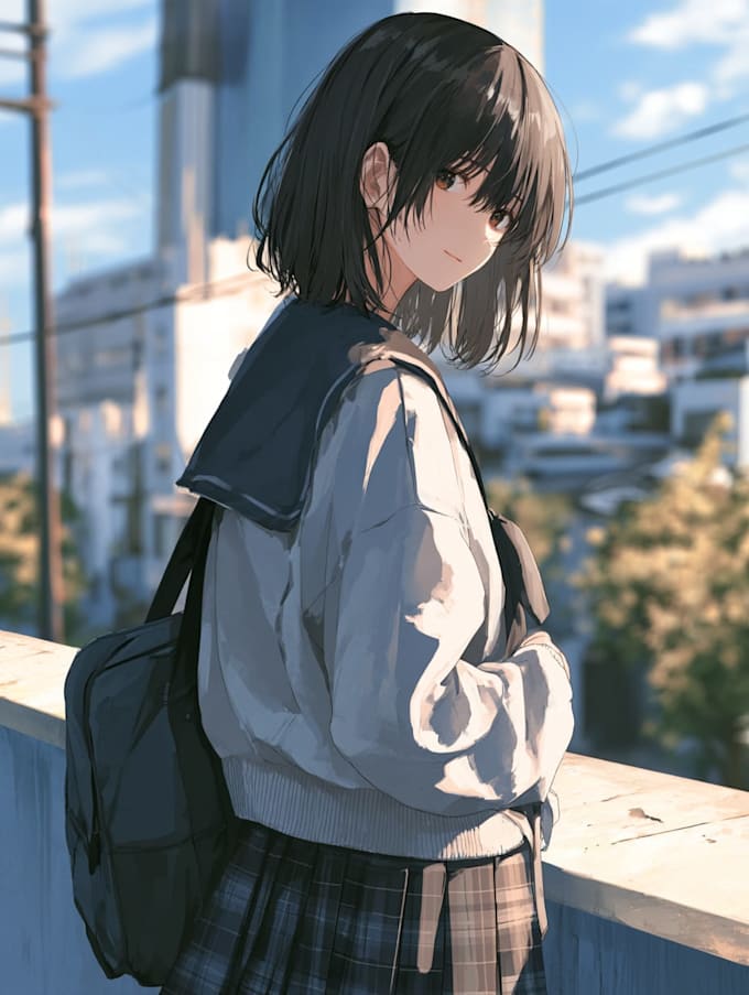 draw anime character an illustration
