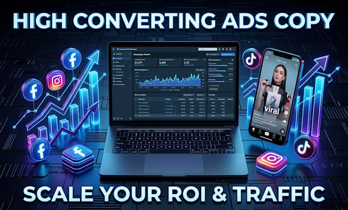 write high converting facebook ads copy and tiktok hooks for ecommerce