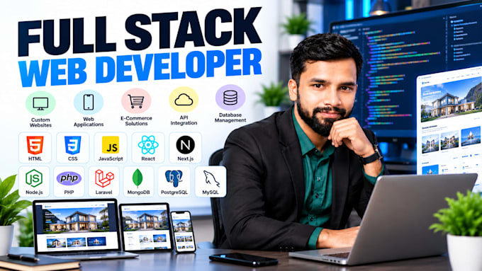 a custom full stack website with frontend and backend