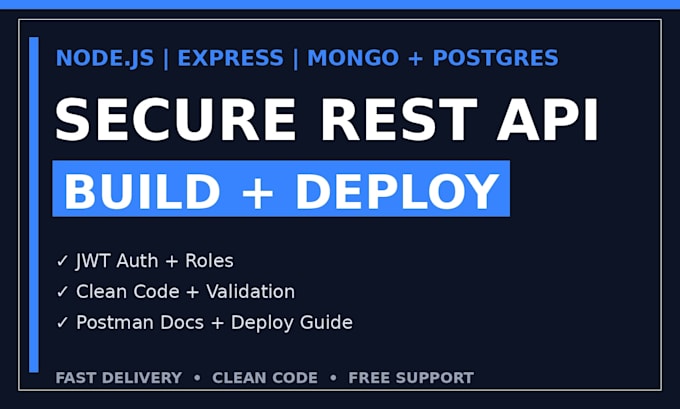 build a secure rest API with nodejs express and mongodb