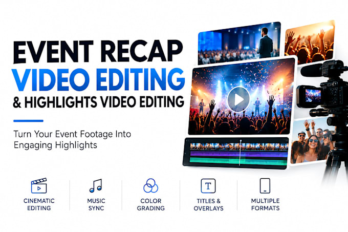 do event recap video editing and highlights video editing for events recaps