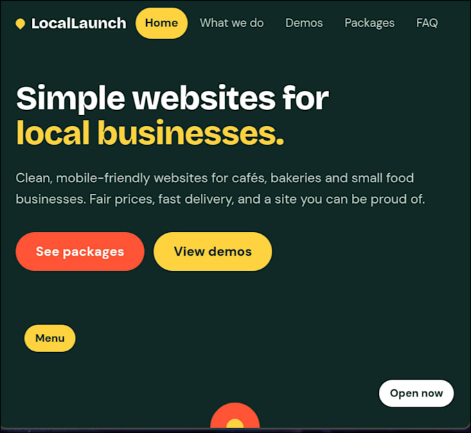 create websites for businesses without a website