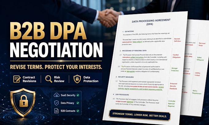 negotiate and revise your dpa for your b2b contract