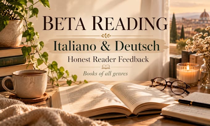 beta read your book in italian or german
