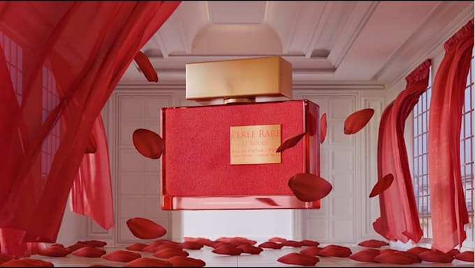 create high quality 3d perfume animation, 3d fragrance video, 3d bottle design