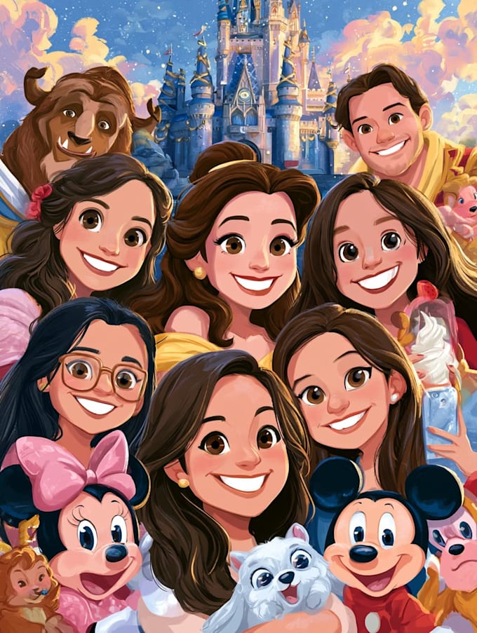 do disney cartoon portrait