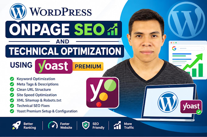do wordpress onpage SEO and technical optimization using yoast premium