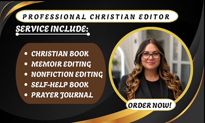 proofread nonfiction christian book memoir copyedit selfhelp book prayer journal