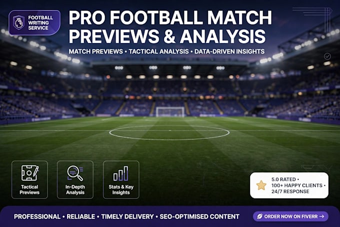 write premier league football articles blogs and matchreport