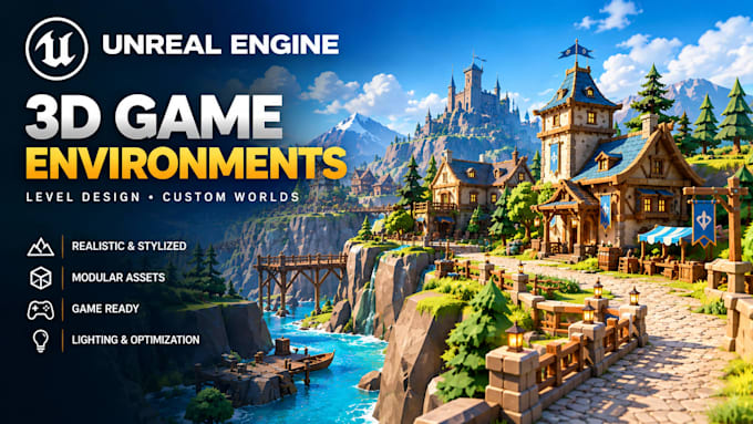 create 3d environment and levels in unreal engine