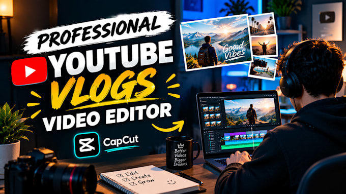 do professional youtube vlogs and video editing