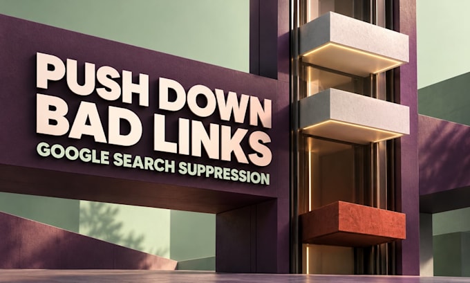 push down and suppress your bad links in google search results