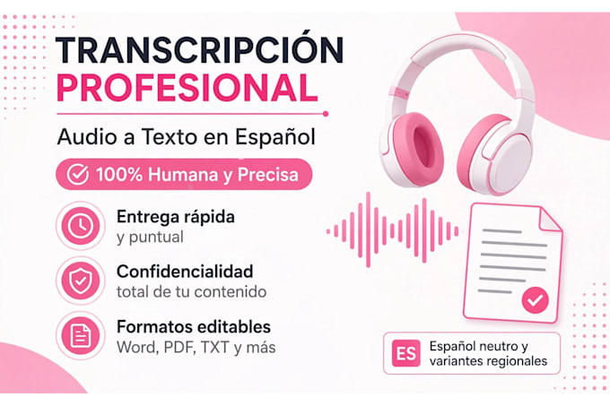 transcripción profesional de audio a texto rápida y precisa