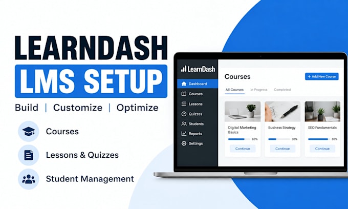build or customize your wordpress learndash lms website